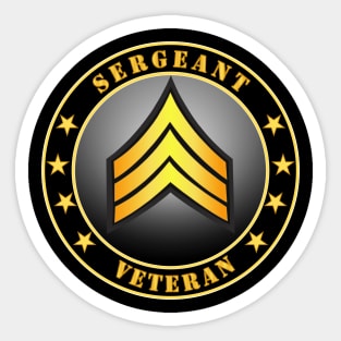 Army - Sergeant Veteran Sticker